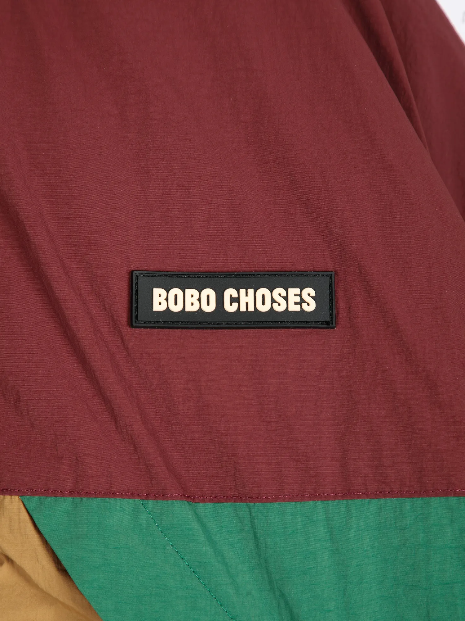 Bobo Choses Oversize Long Color Block pufferjakke grøn