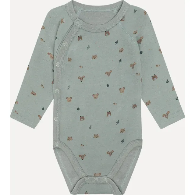 Hust & Claire HCBaloo Wrap Forest slå-om body uld