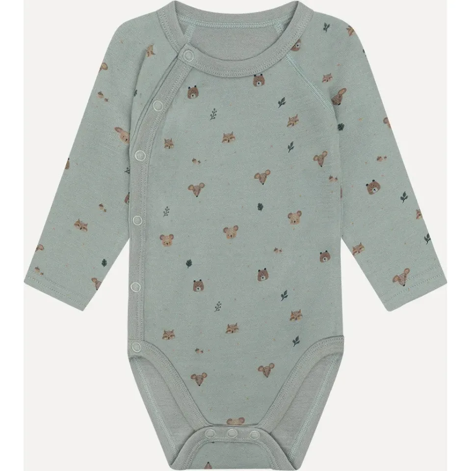 Hust & Claire HCBaloo Wrap Forest slå-om body uld