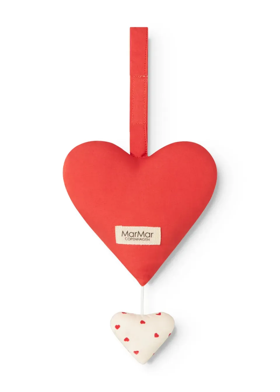 MarMar Music Mobile Heart uro Poppy økologisk bomuld