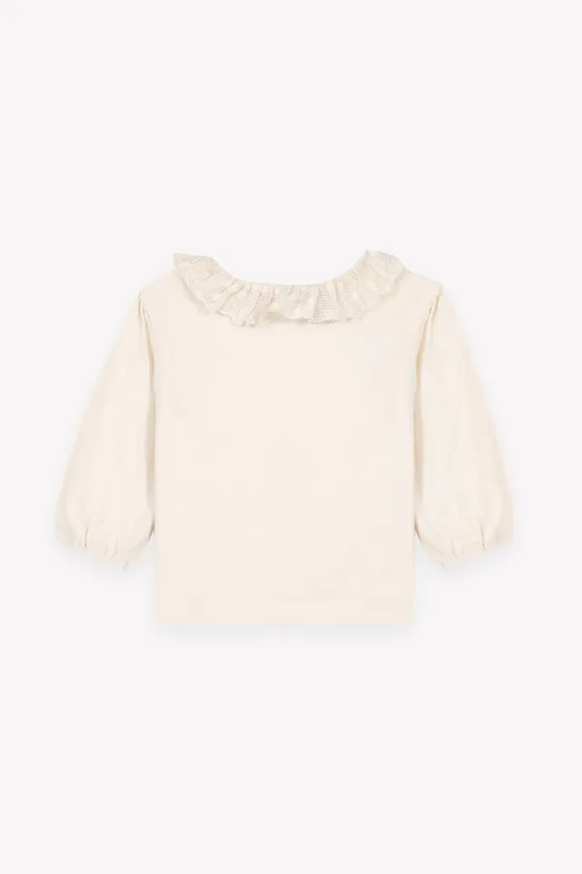 Bonton Piris langærmet T-shirt milk bomuld