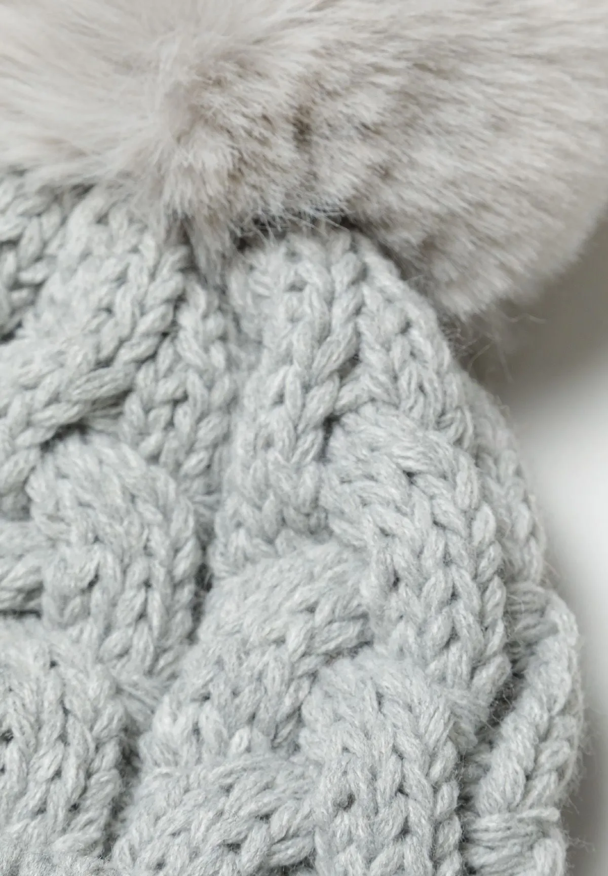 Minoti 41614 strikhue graa piger pompom
