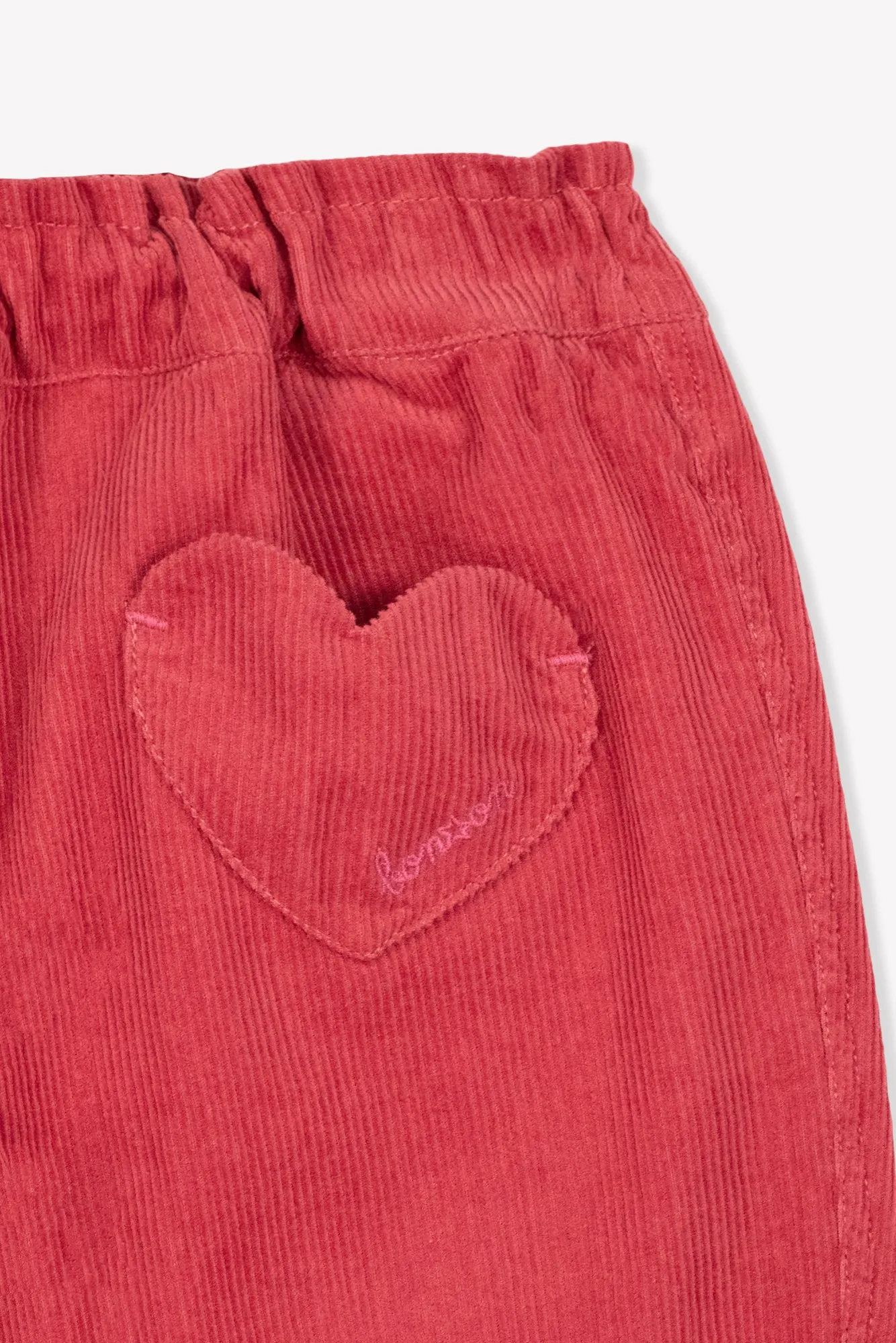 Bonton Duck bukser rosa velour 2A