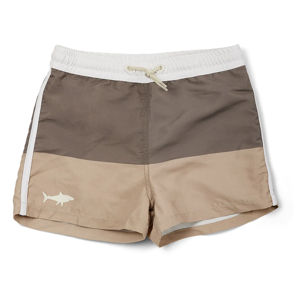 nuuroo Milo badeshorts UV50+ Light brown Warm green