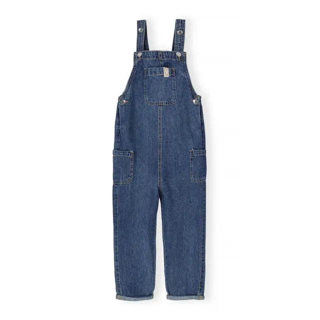 Minoti denim smækbukser hjerte blå str. 80-122