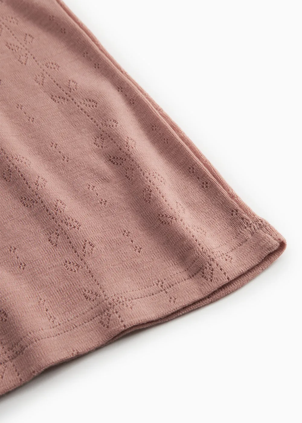 MarMar Tamra W Uld T-shirt Burnt Rose pointelle