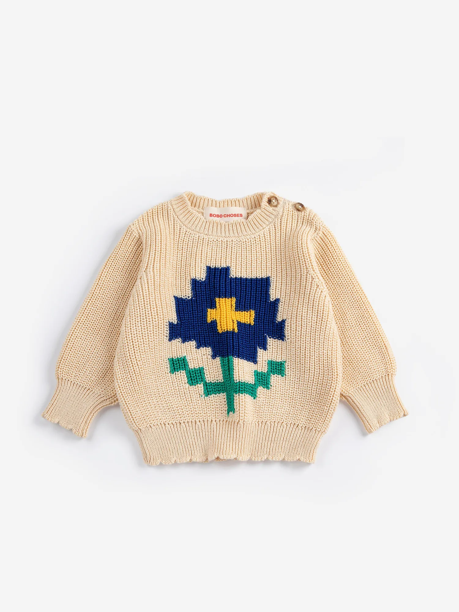 Bobo Choses Pickles sb126ab099 Pixel Daisy striktrøje baby