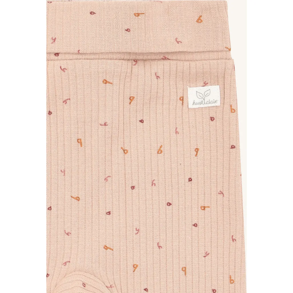 Hust & Claire Luca Letter leggings Rugby Tan økologisk