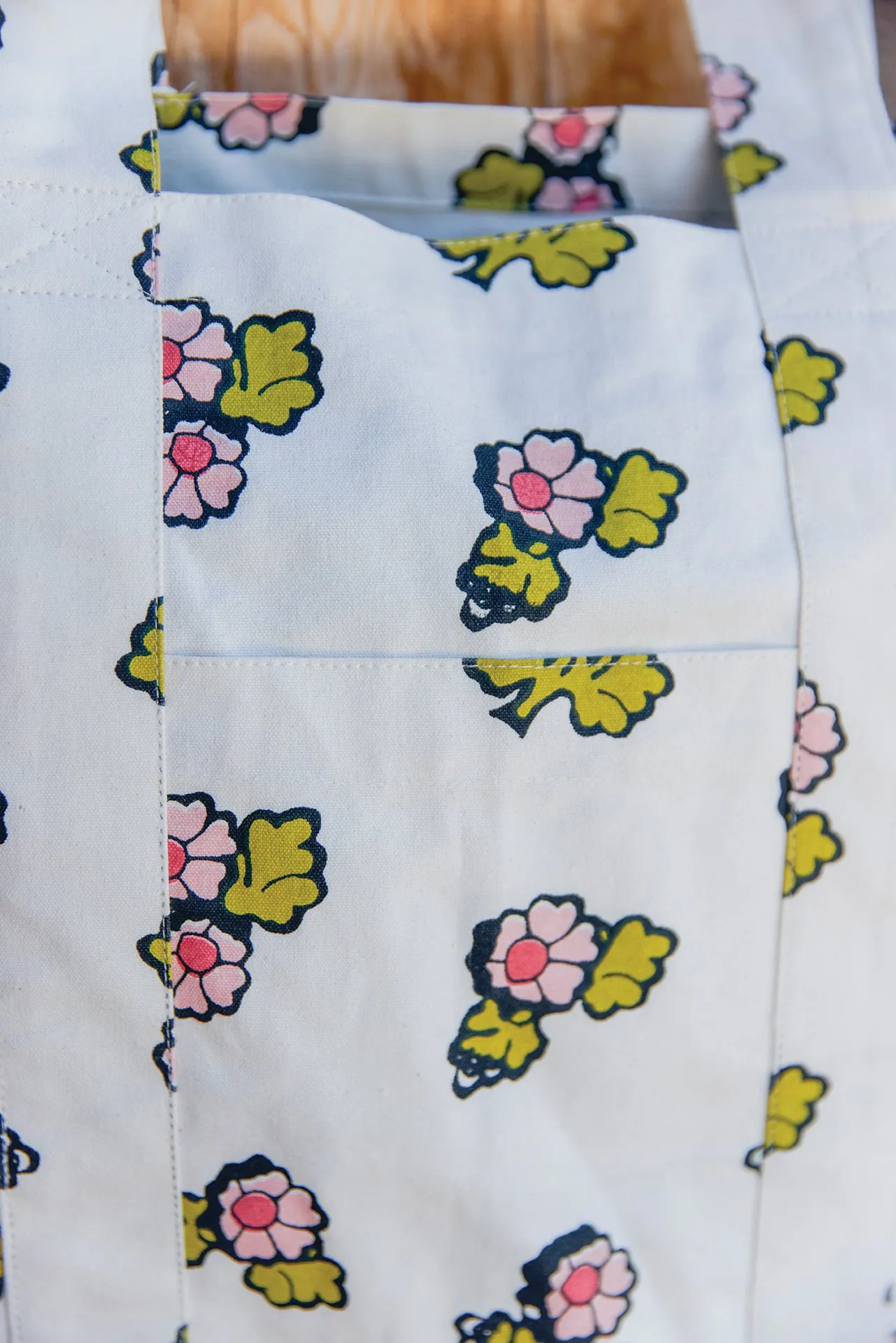 Bonton Faroe mulepose mellem bomuld print