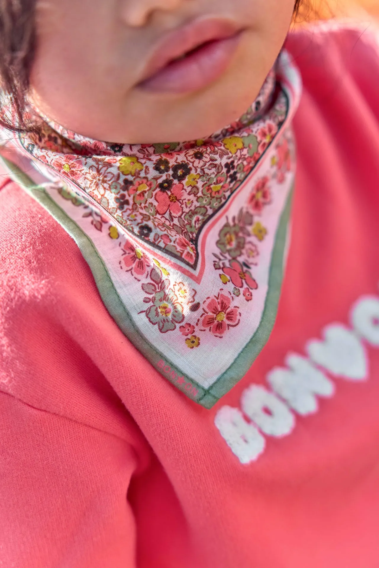 Bonton Smile Bouclette Rose Faroe sweatshirt lyserød