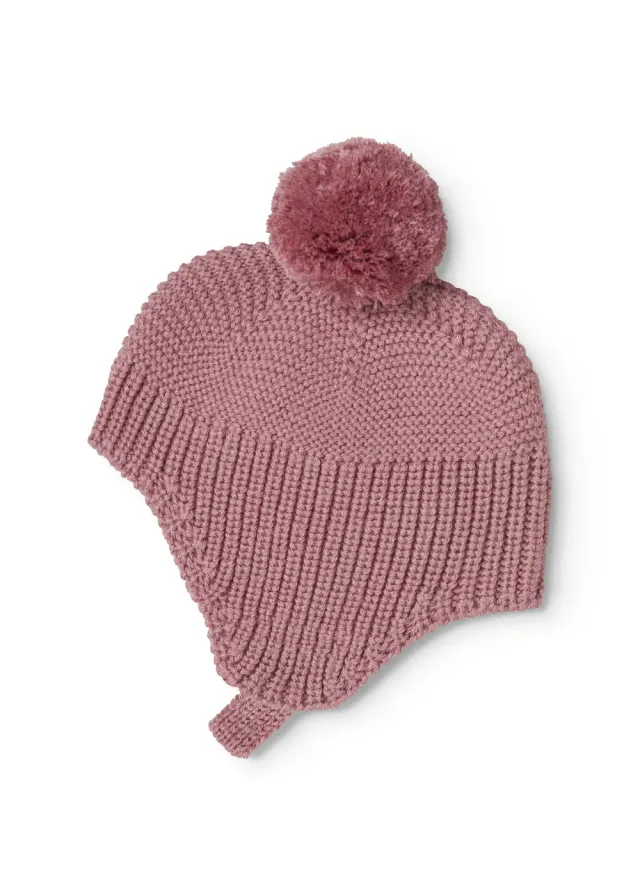 MarMar Aly Pompom strikhue Autumn Russet varm uld