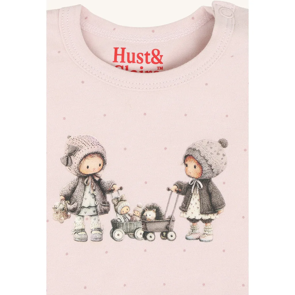 Hust & Claire HCAnna Trolly bluse Hushed Pink prikker