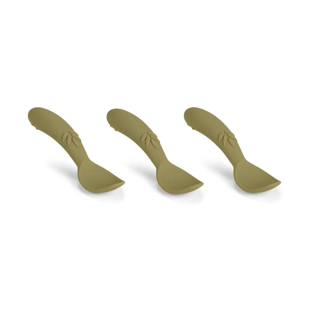 nuuroo Ella silikone skeer 3-pak Olive green 10,5 cm