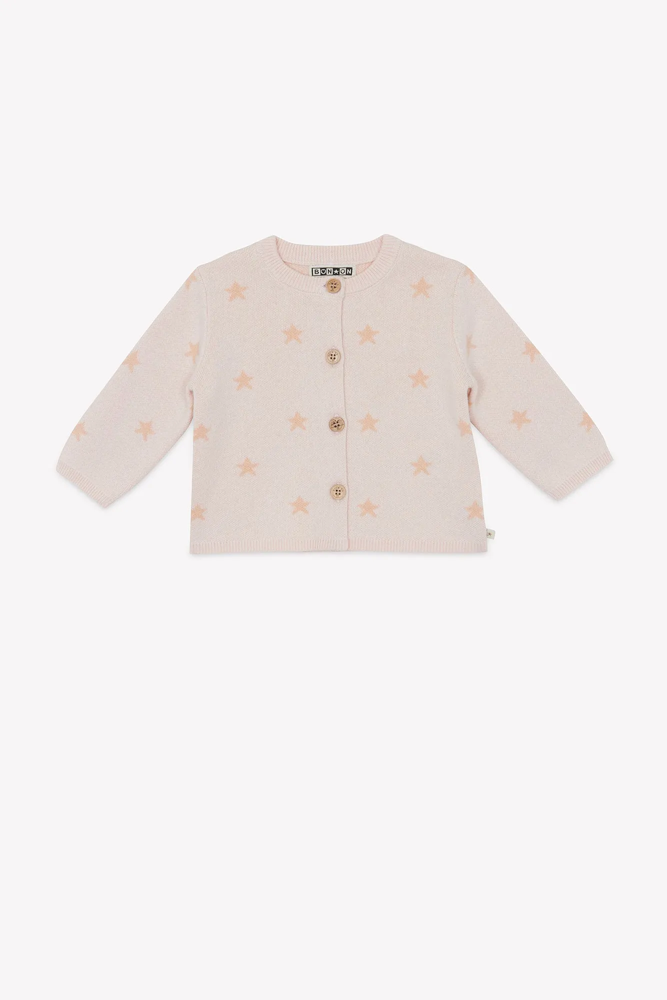 Bonton Loup trøje rose pinkyee stjerner uld