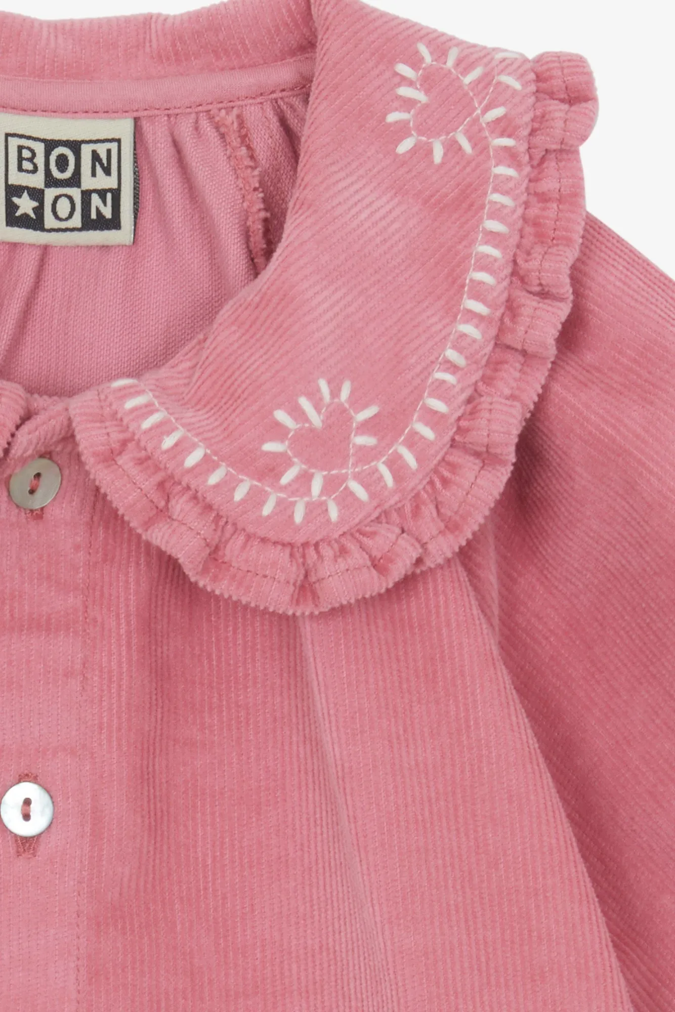 Bonton Minnie kjole Rose Pinkyee velour