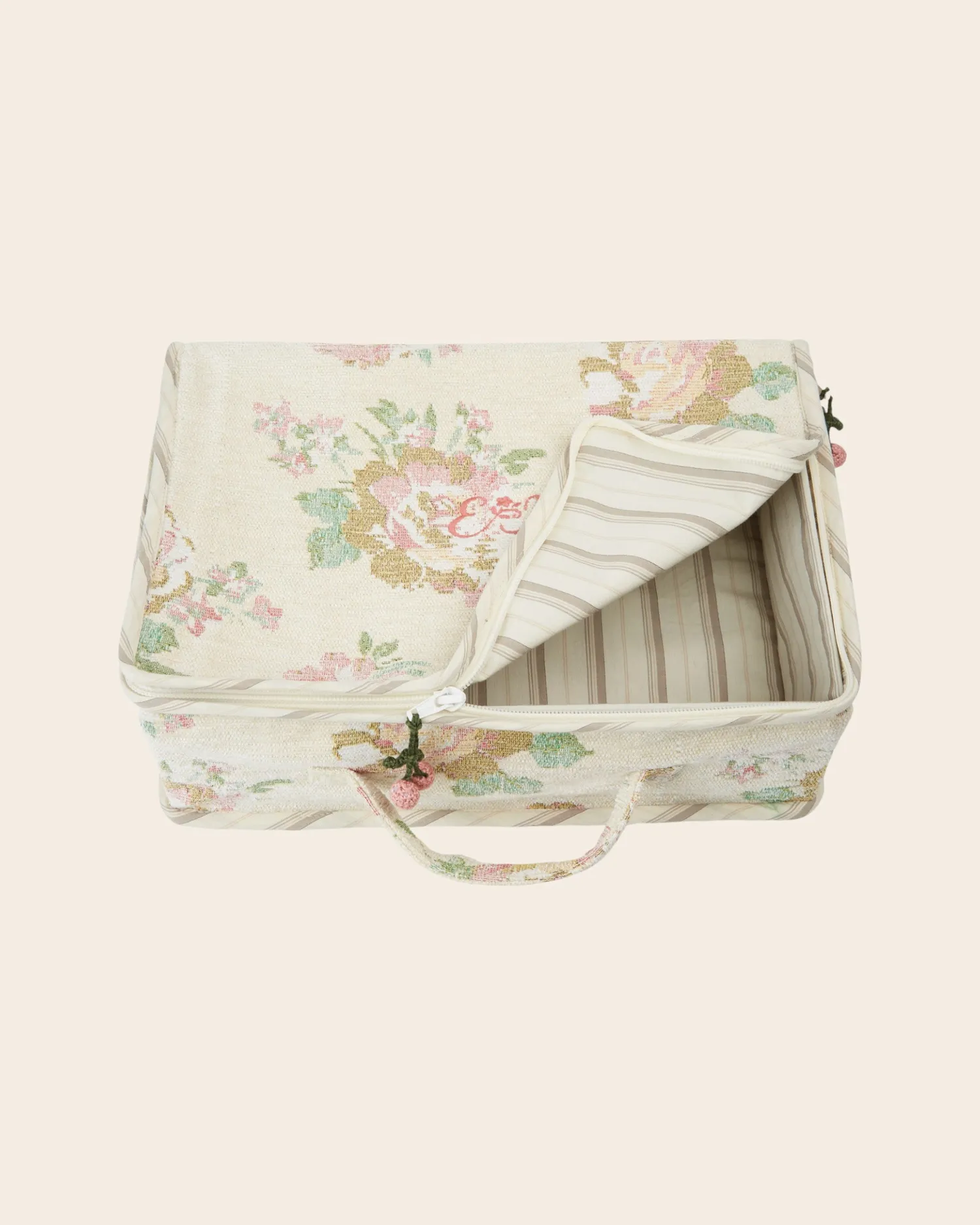 Emile et Ida Antoinette kuffert blomstret jacquard
