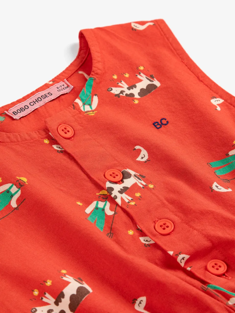 Bobo Choses Farm Adventure sb126ac154 kjole 2-3 år vævet
