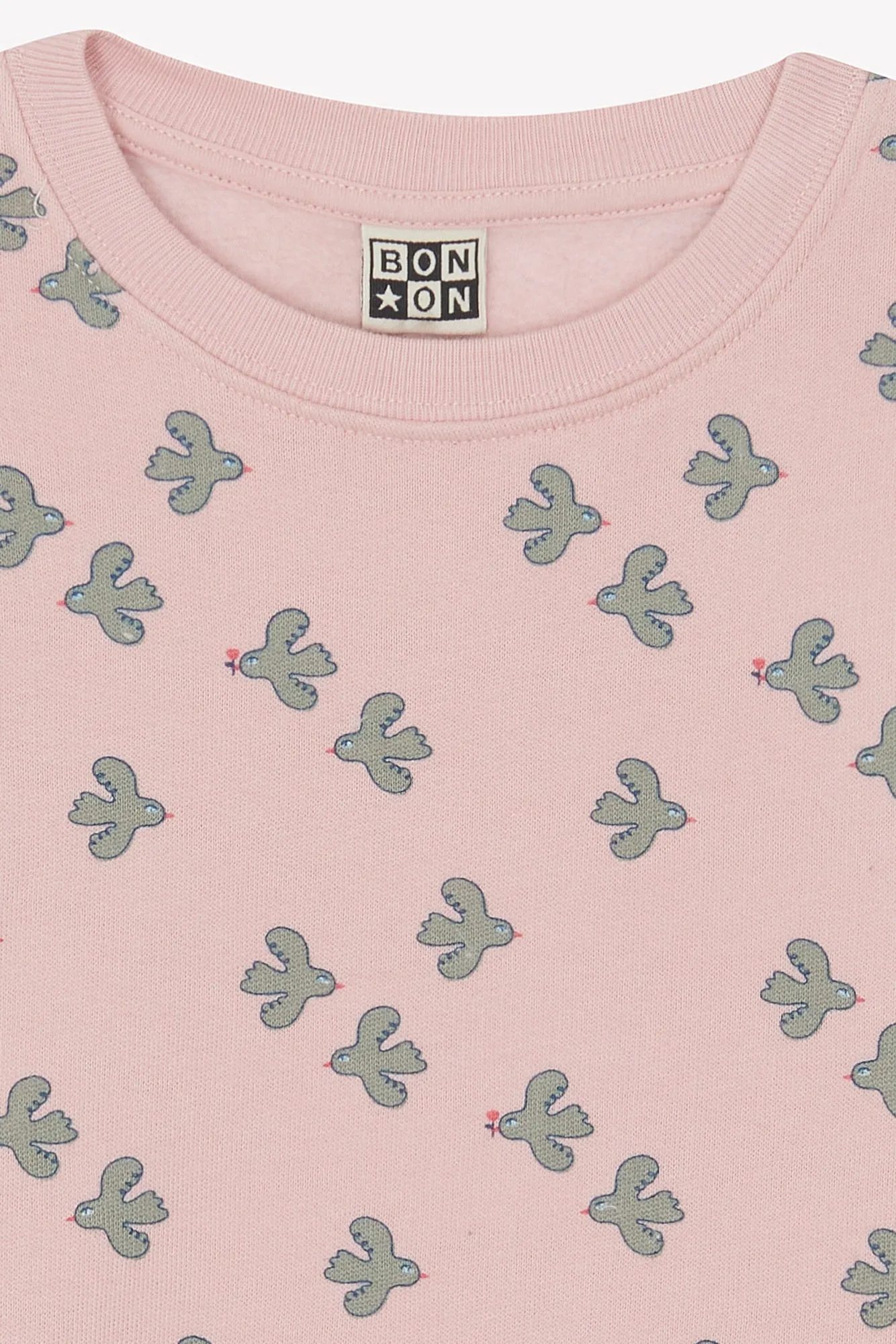 Bonton Smile Birdy Little Birdy sweatshirt lyserød