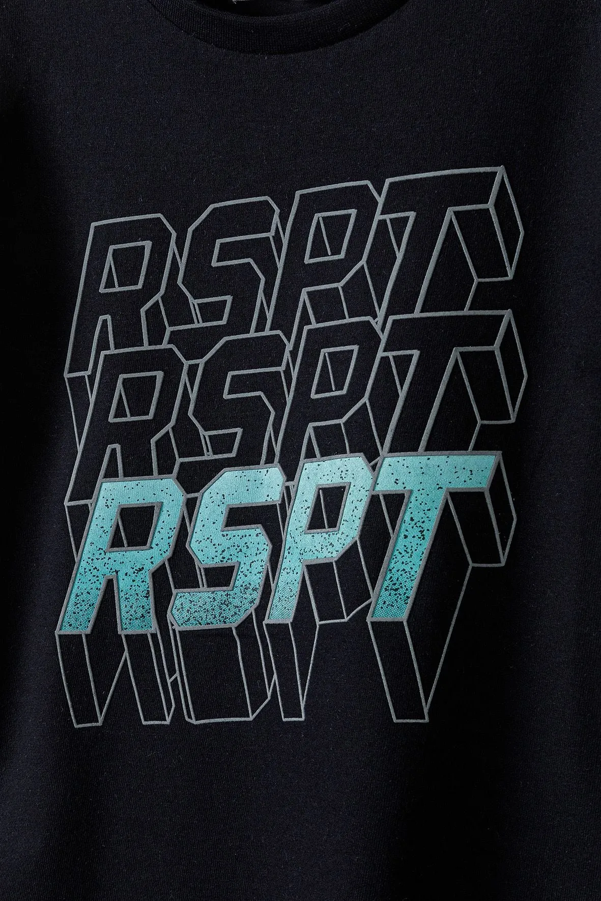 Minoti 38342 t-shirt sort til drenge bomuld print