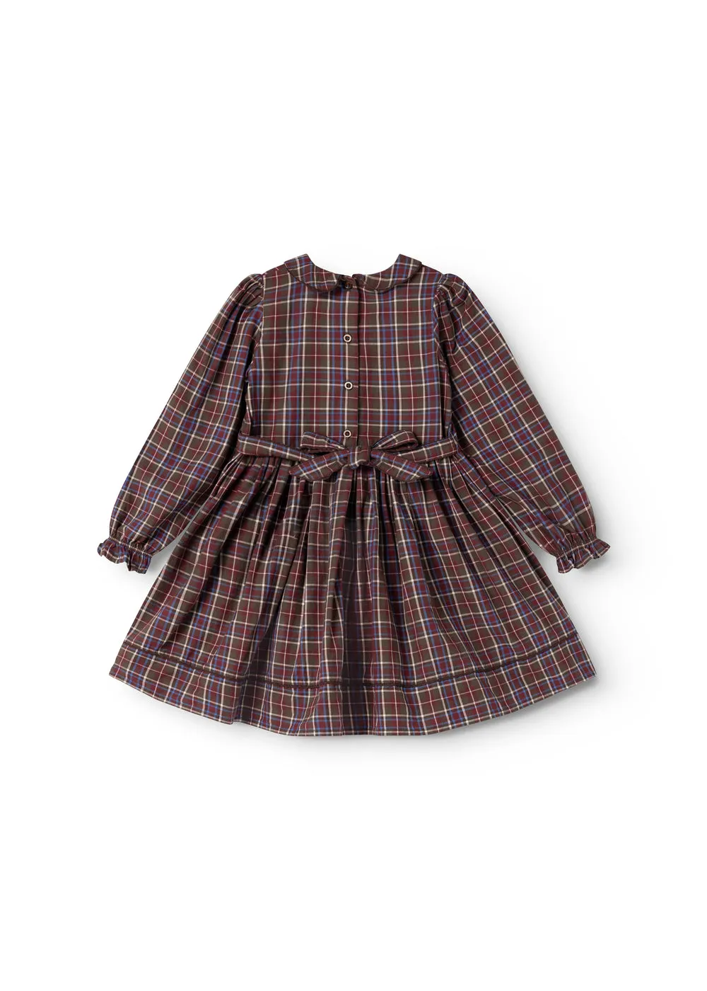 MarMar Darcel LS kjole chocolate check ternet