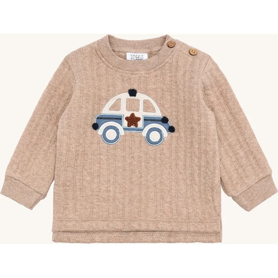 Hust & Claire HCSofus Policecar sweatshirt biscuit