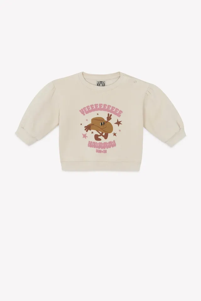 Bonton Lys Yeeehaw sweatshirt beige mouton