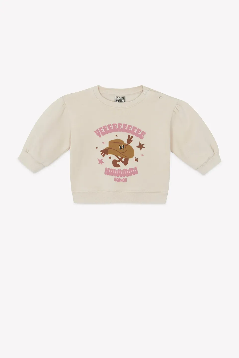 Bonton Lys Yeeehaw sweatshirt beige mouton