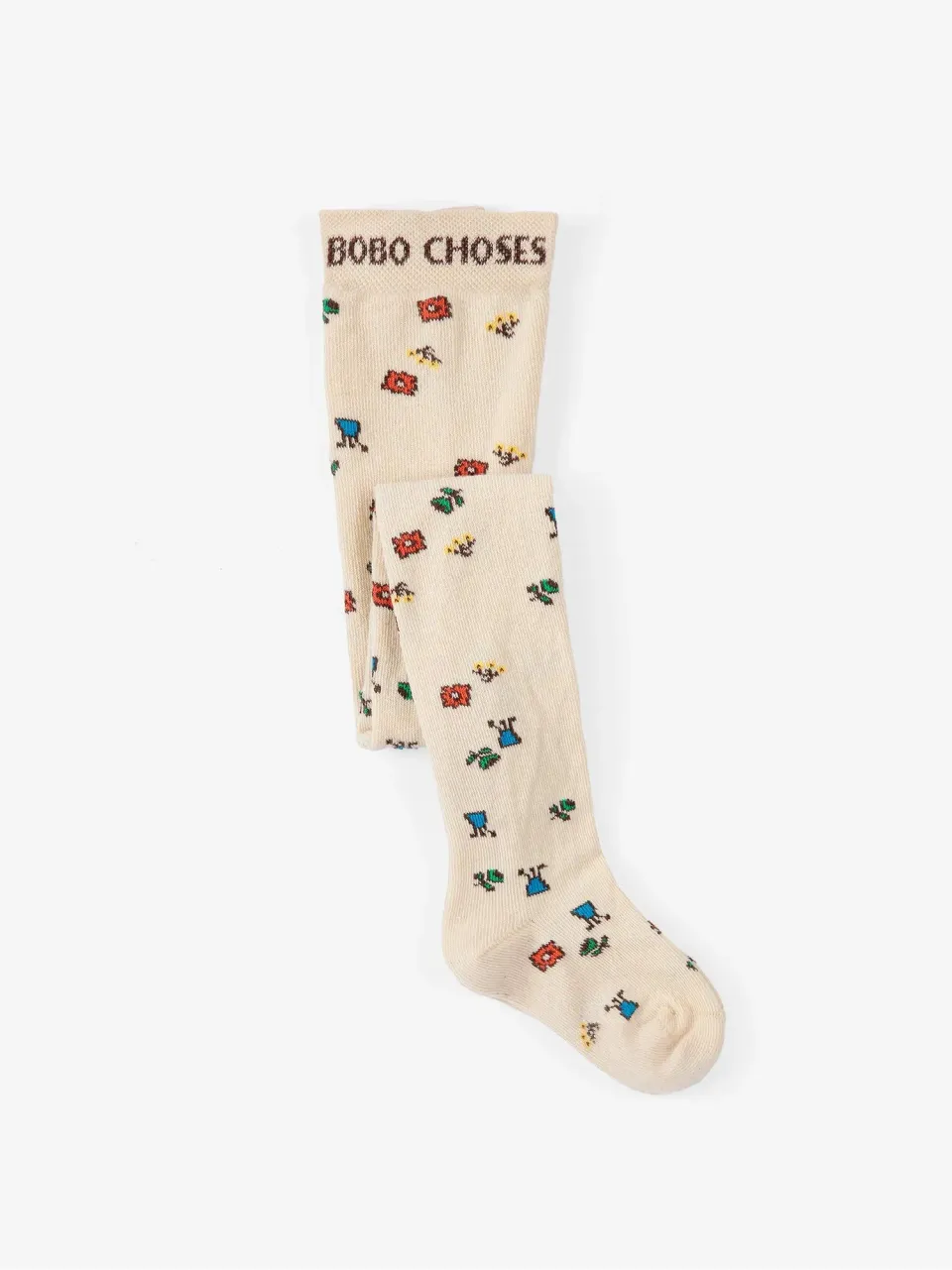 Bobo Choses Blossom strømpebukser offwhite økologisk