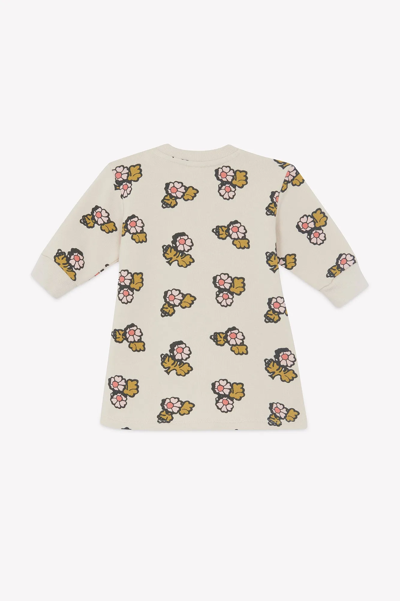 Bonton Smilydress kjole blomstret bomuld ecru