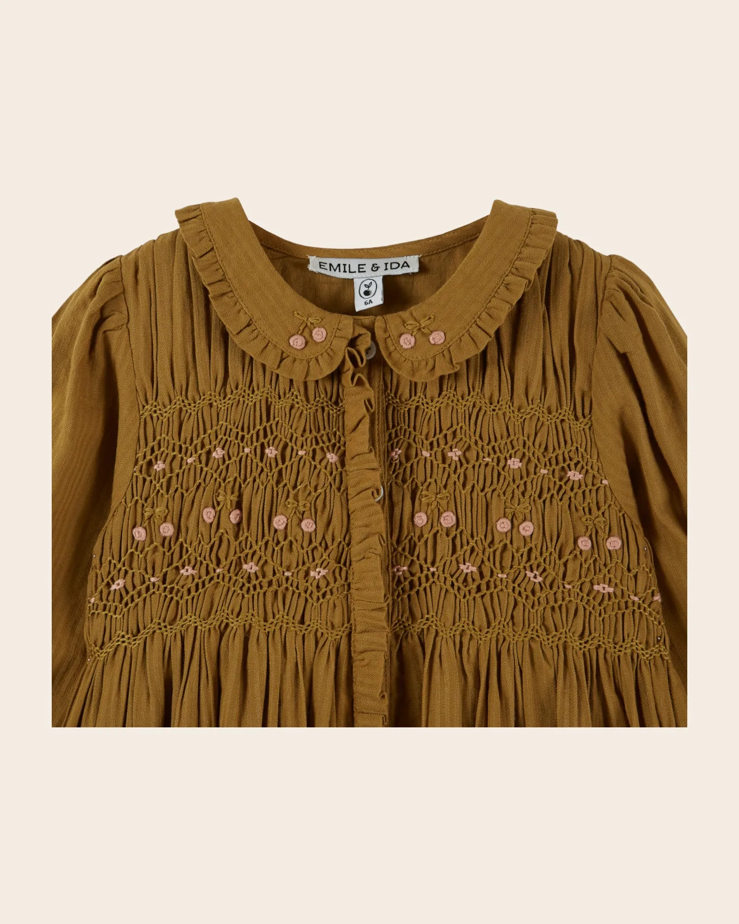 Emile et Ida Artichaut kjole oliven smock