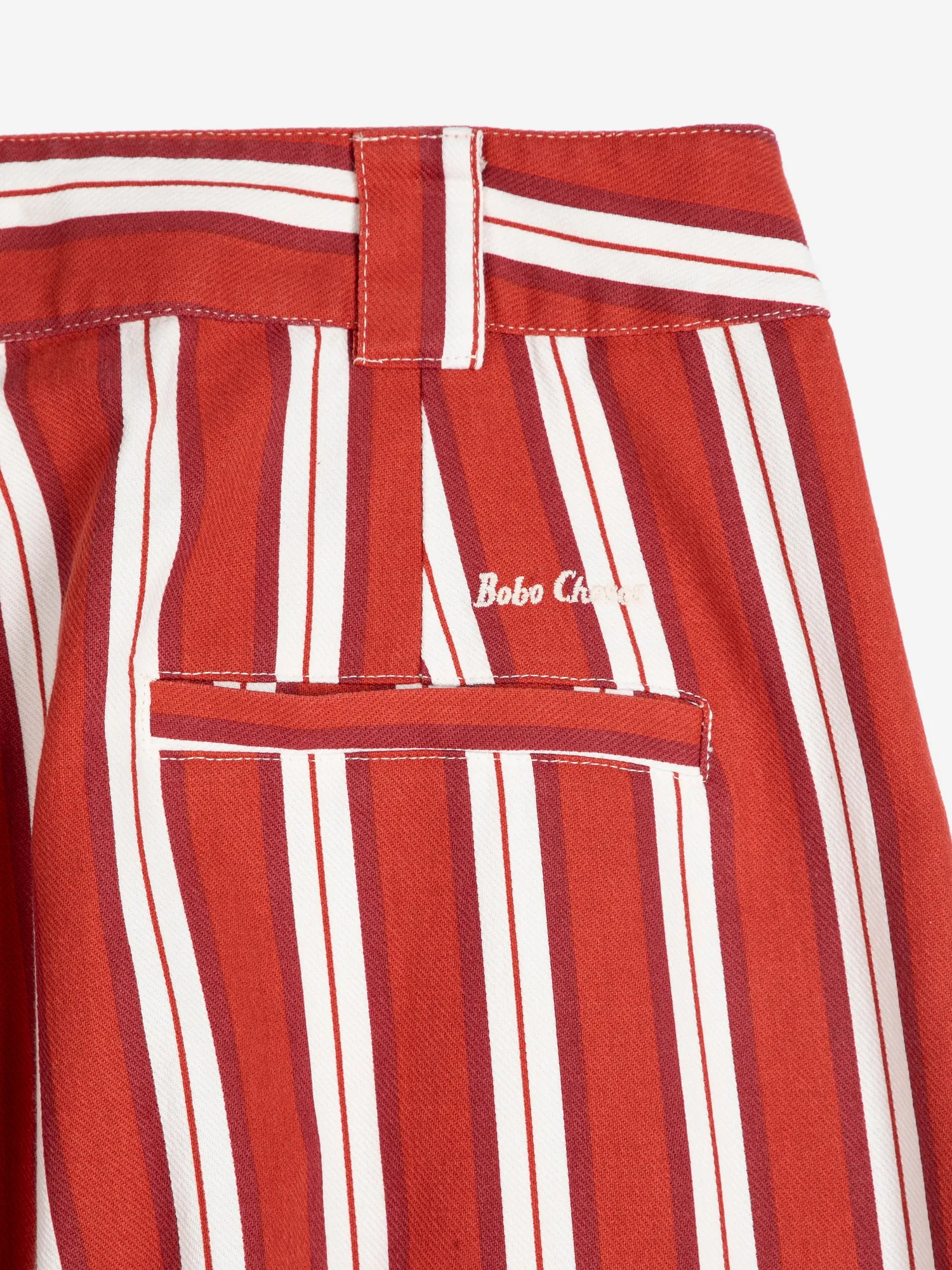 Bobo Choses Striped Twill wide leg bukser XS stribet