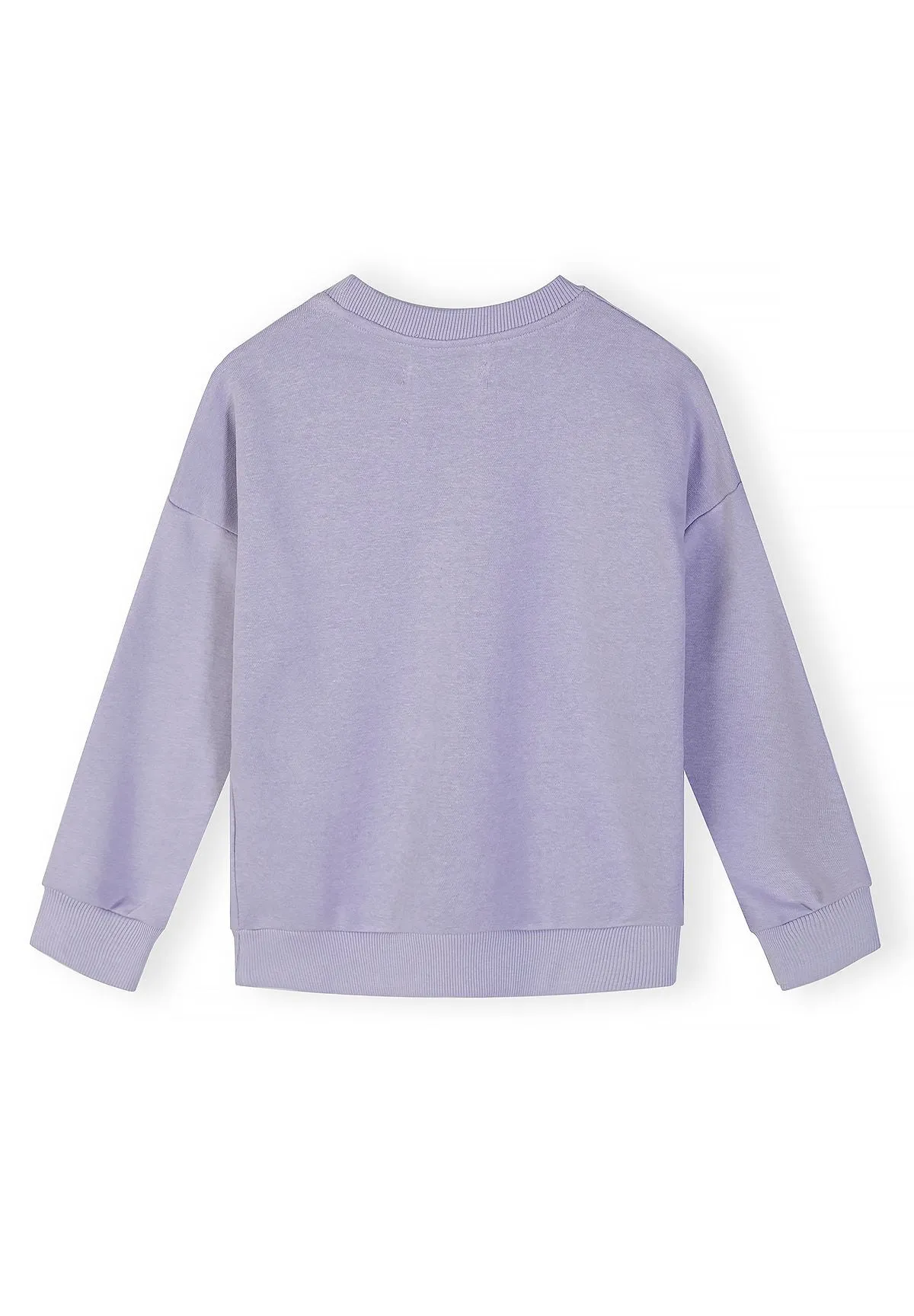 Minoti sweatshirt 2-pak lilla og grå bomuld