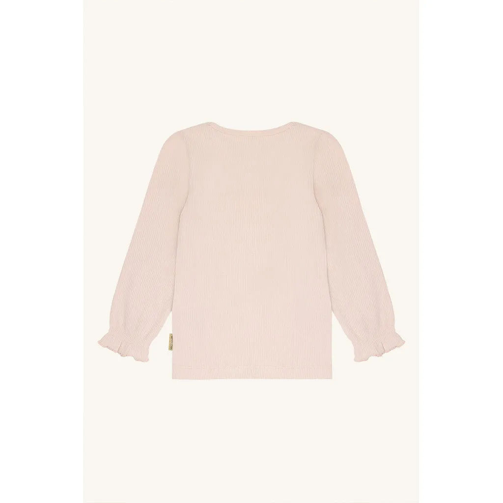 Hust & Claire Alma Solid langærmet T-shirt Quartz modal