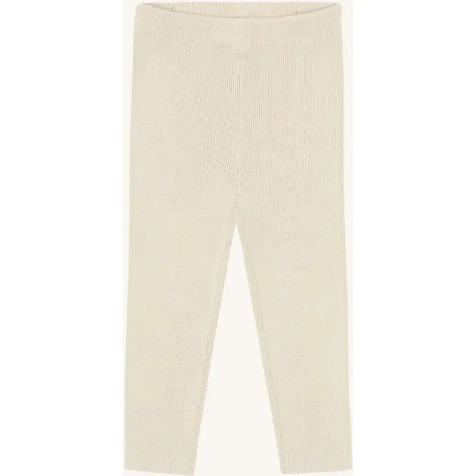 Hust & Claire HCLui Knit Rib leggings sandshell bambus