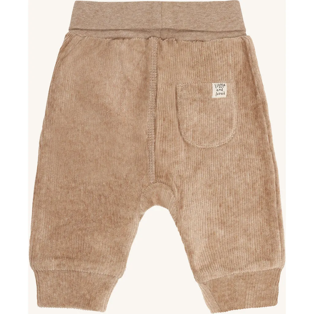 Hust & Claire Gabe velour joggingbukser biscuit baby