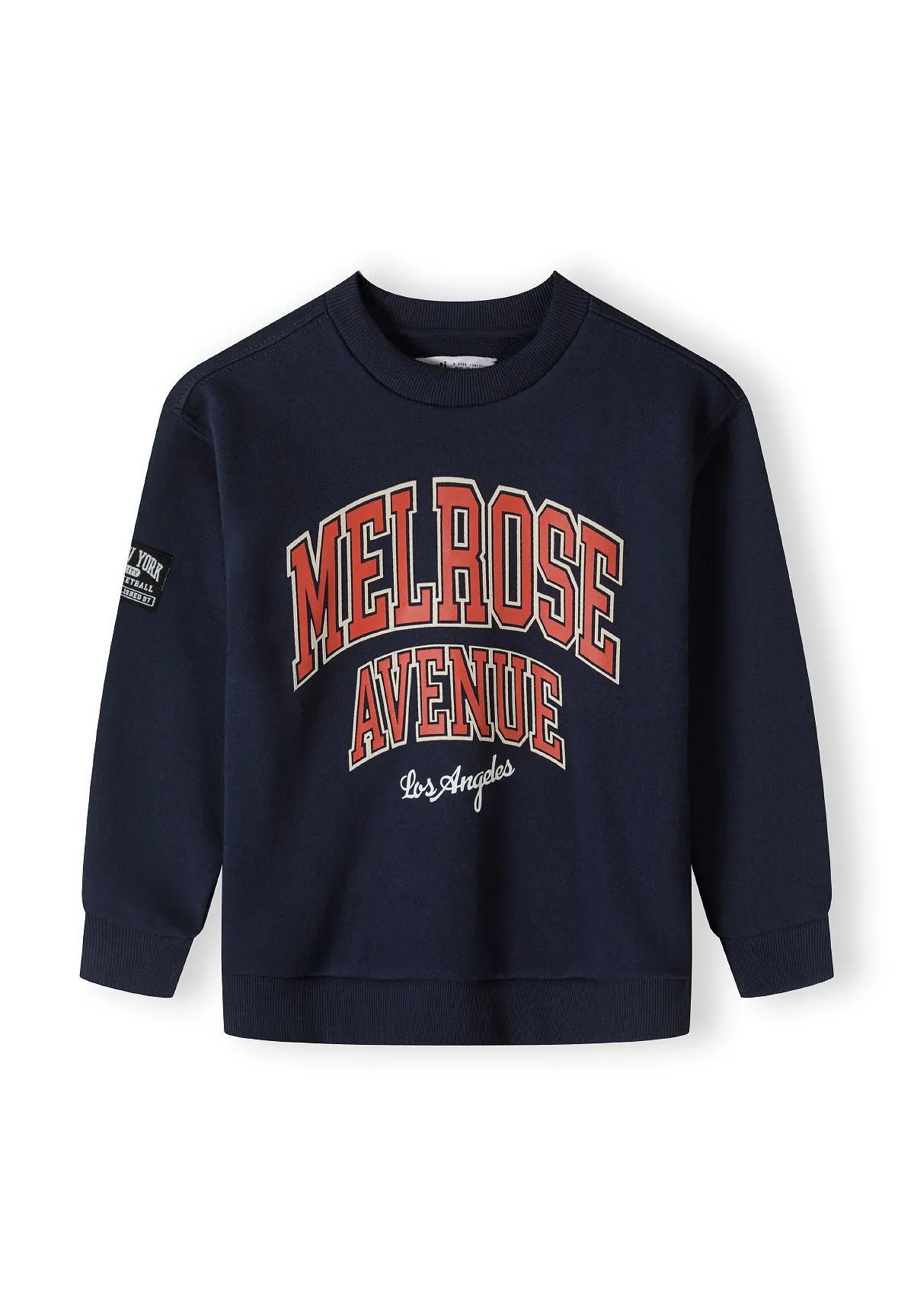 Minoti 42560 sweatshirt mørkeblå print