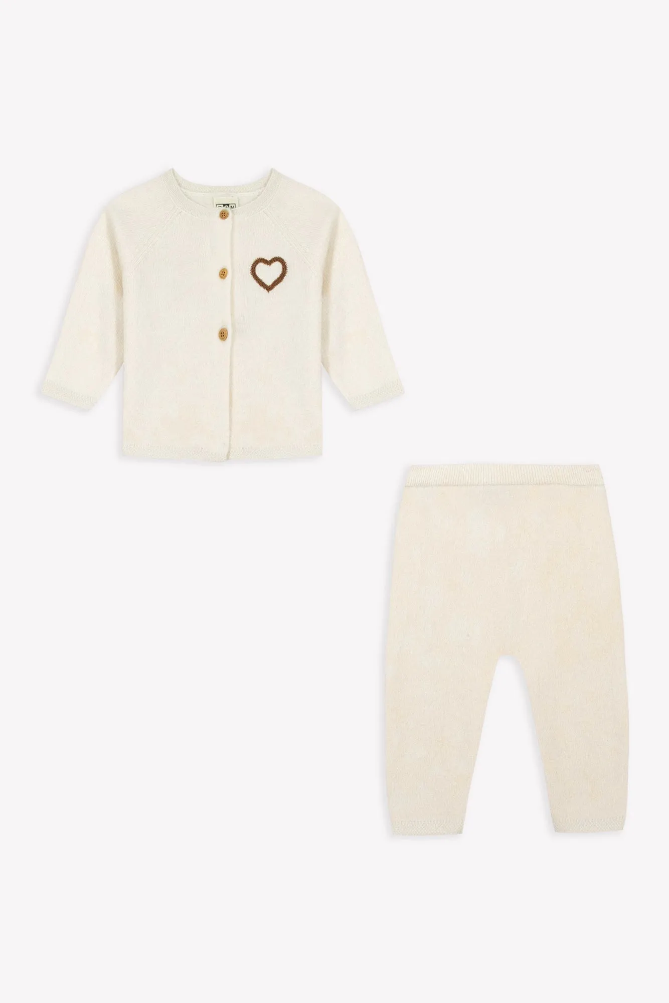 Bonton Cachens Milk Cachemire babysæt beige kashmir