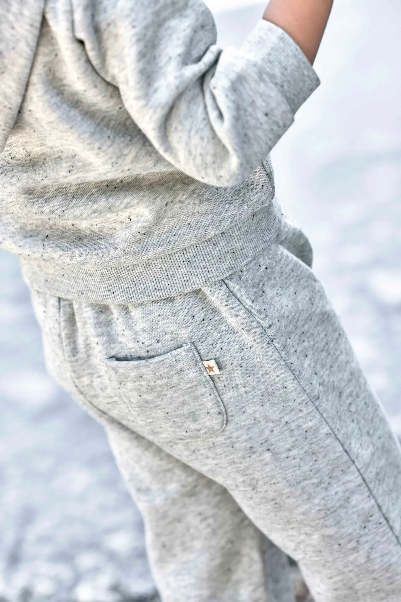 Bonton Legere joggingbukser gris chine neps 3M-3A