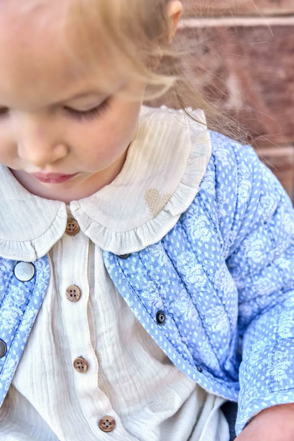 Bonton Figue Mouton bluse broderede hjerter