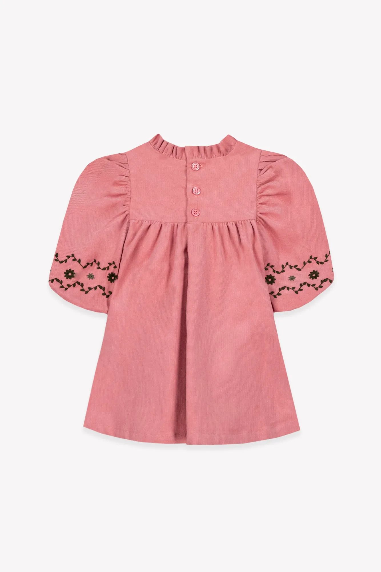 Bonton Pauline kjole Rose Baby fløjl bomuld