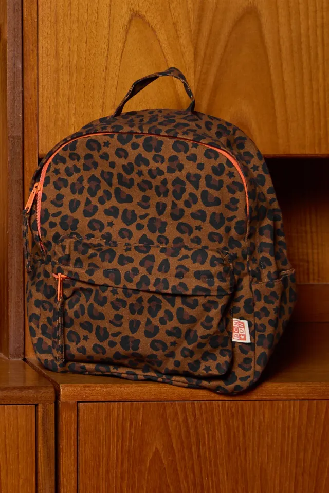 Bonton Leopard rygsæk canvas 28,5 cm