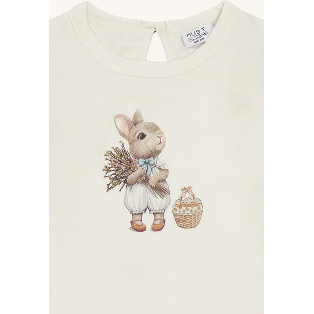 Hust & Claire Alma Sweet Bunny langærmet t-shirt Sugar