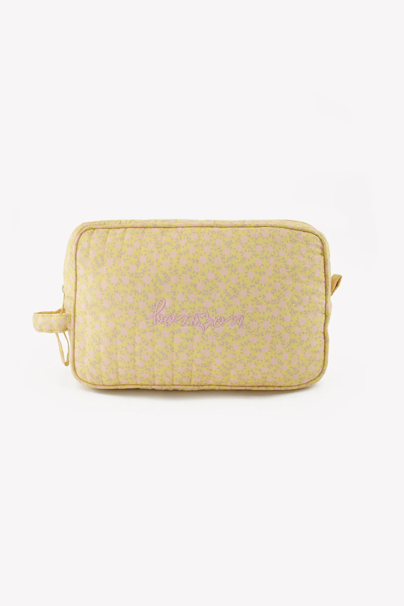 Bonton Foulfleur Jaune toilettaske bomuld gul