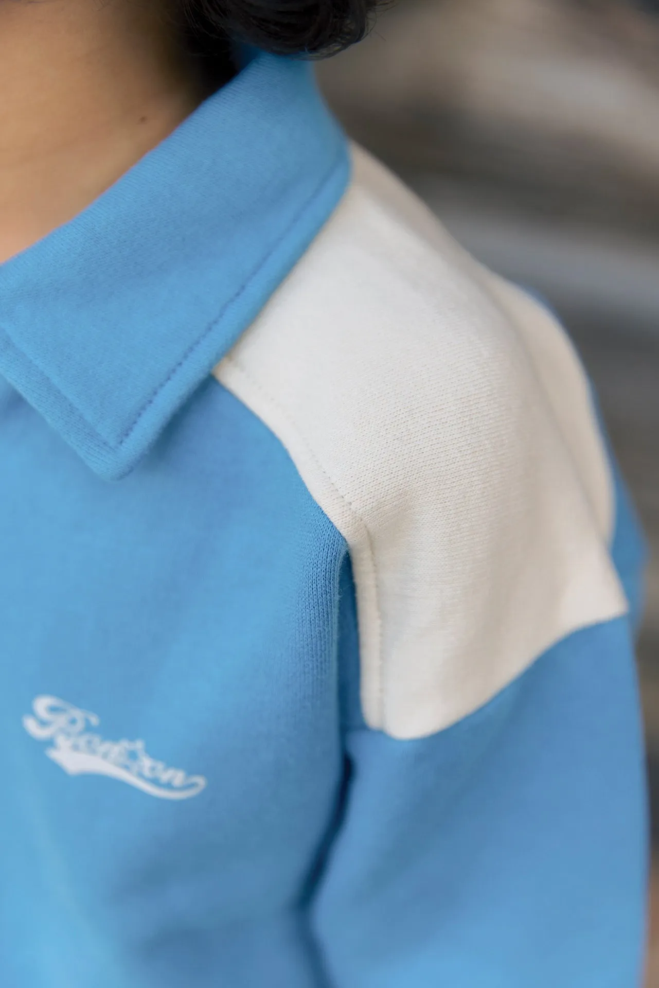 Bonton Moustic Bleu Nordic sweatshirt blå bomuld