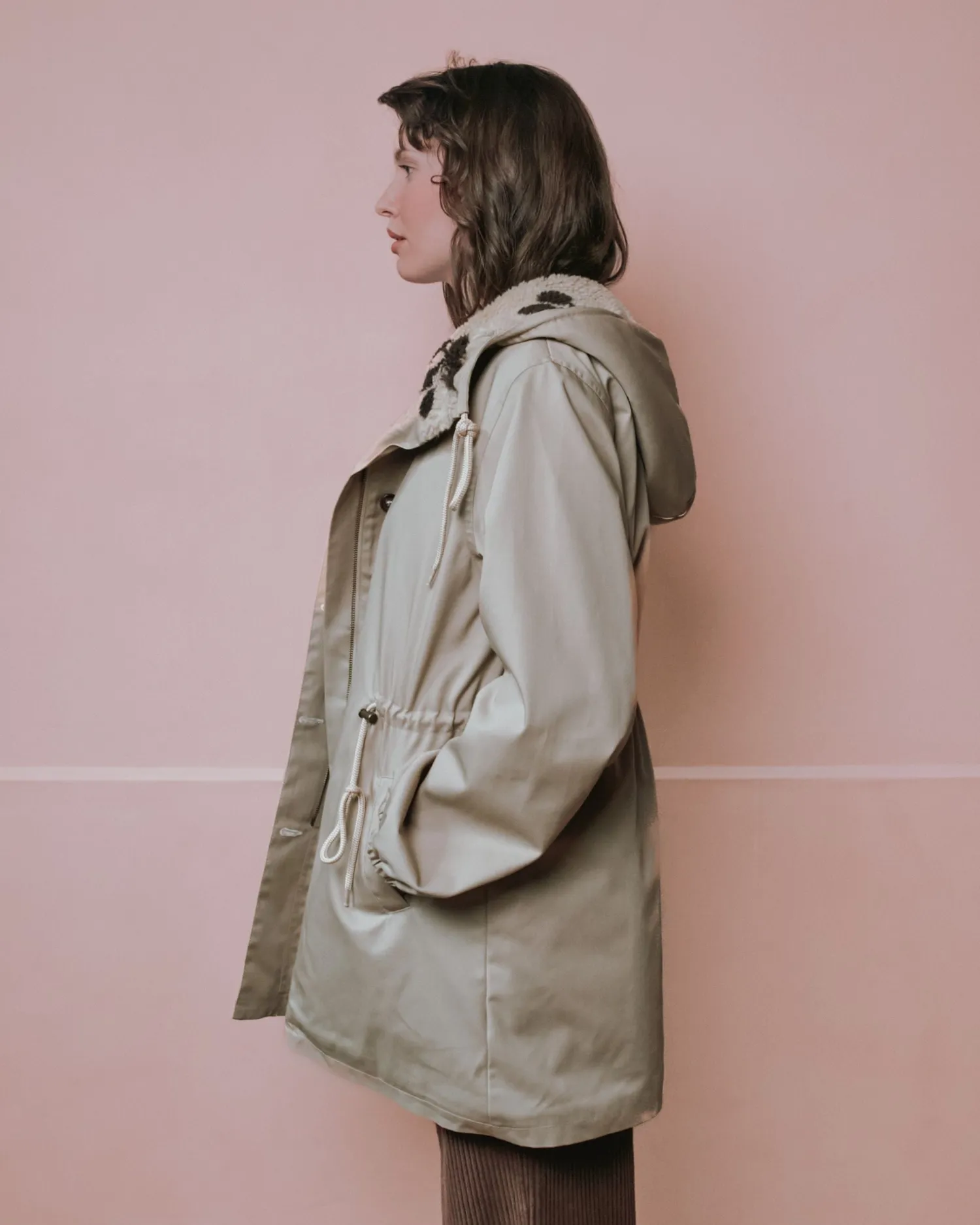 Emile et Ida Emeron parka beige teddyfor