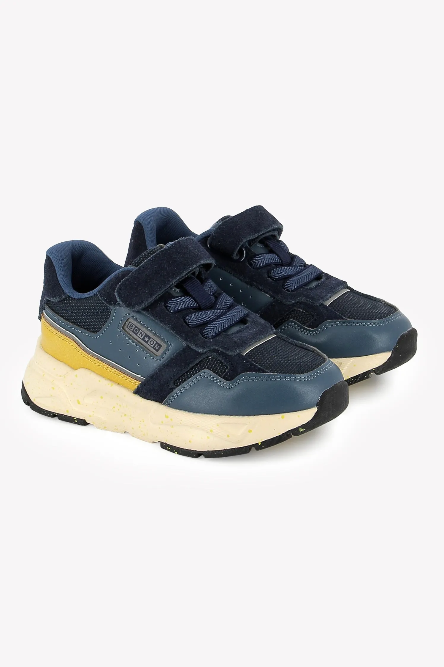 Bonton Yard Jogger sneakers blå velcro