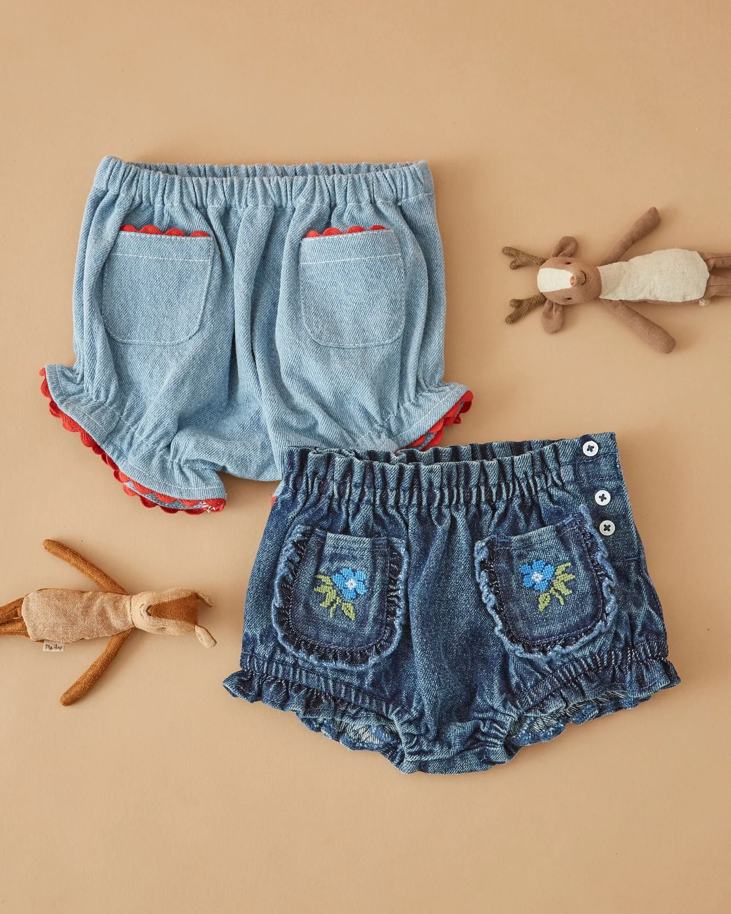 Emile et Ida bloomer denim blå bomuld