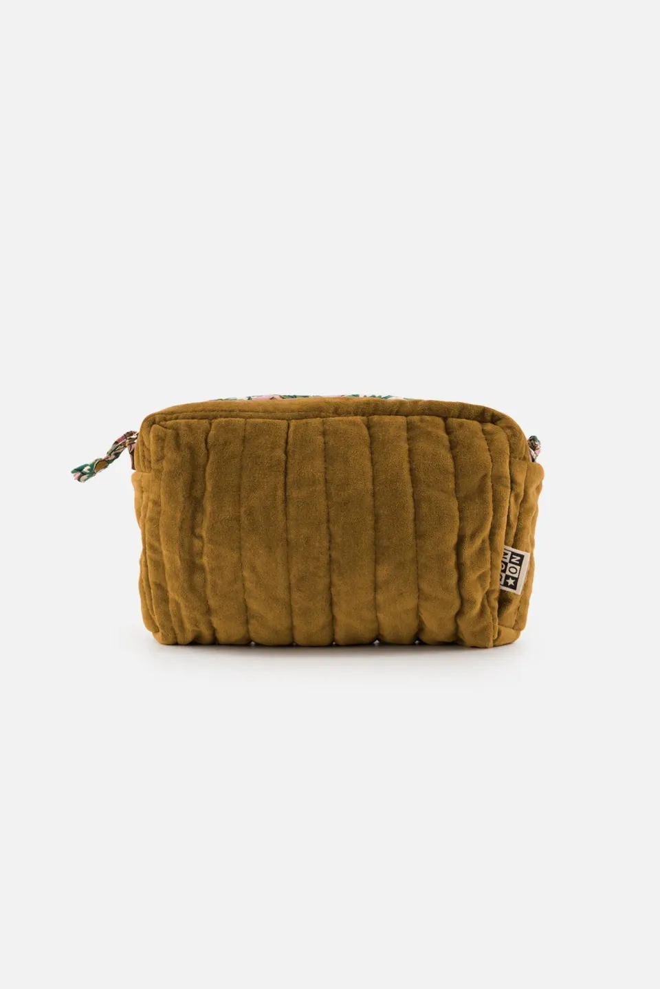 Bonton Velours toilettaske bronze mellem 26x20