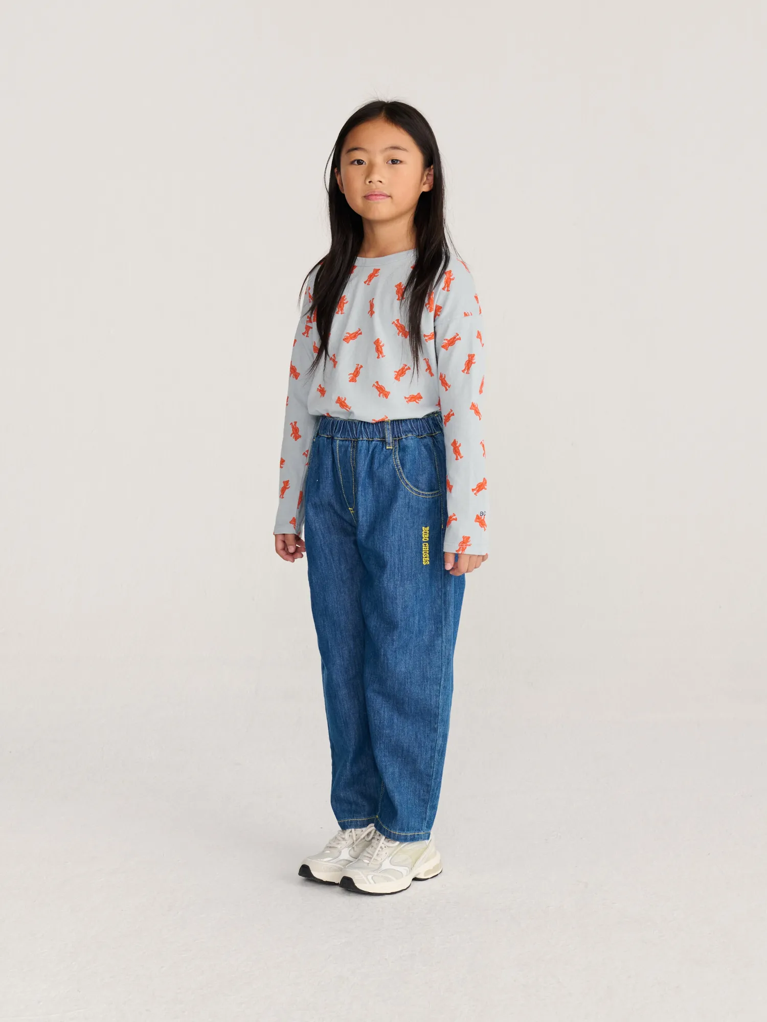 Bobo Choses Taxi Saurus Tag denimbukser midnight blue 2-3Y