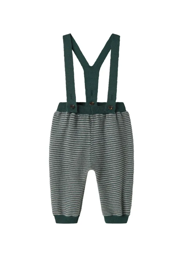 MarMar Perrin strikbukser Dark Leaf Stripe bomuld